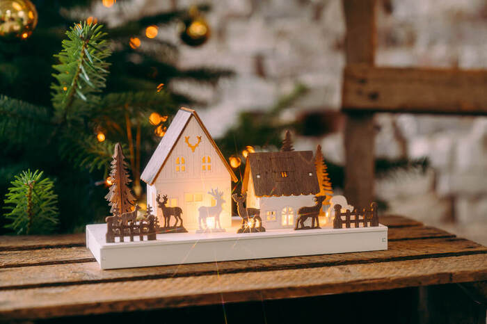 Siluett Hus LED Konstsmide